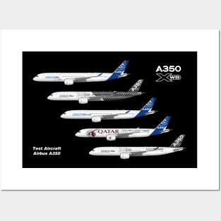 Airbus A350 Test Aircraft Fleet Posters and Art